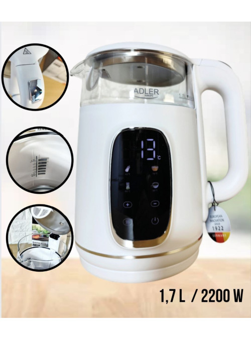 Електрочайник Adler 1.7 л 2200 Вт