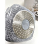 Кастрюля квадратна 3,5 л ( 22×9,5 см) з антипригарним покриттям Gusto CERAMIC SNOW сіра