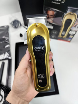 Машинка для стрижки волосся Camry Gold акумуляторна 100 Вт з LCD дисплеєм